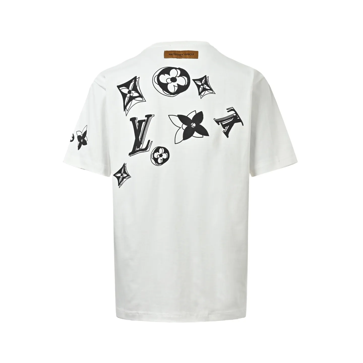 Louis Vuitton/Louis Vuitton ghosting multi-label printed short sleeves